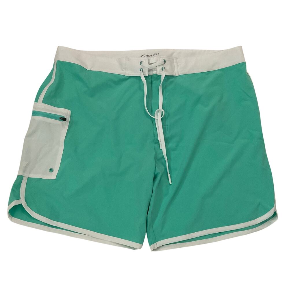 ZYIA Men’s‎ Board Shorts - Mint Green/White - Size XXL